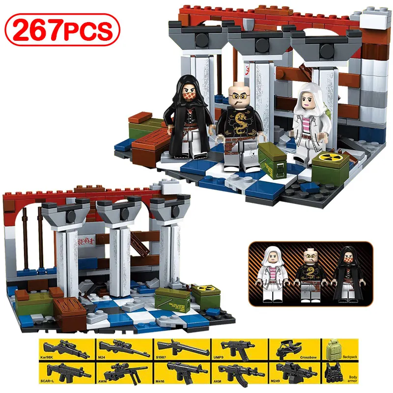 

267pcs War Jedi Survival Battlefield Building Blocks Compatible Legoed Technic Figures Arms Enlighten Bricks Toys For Children