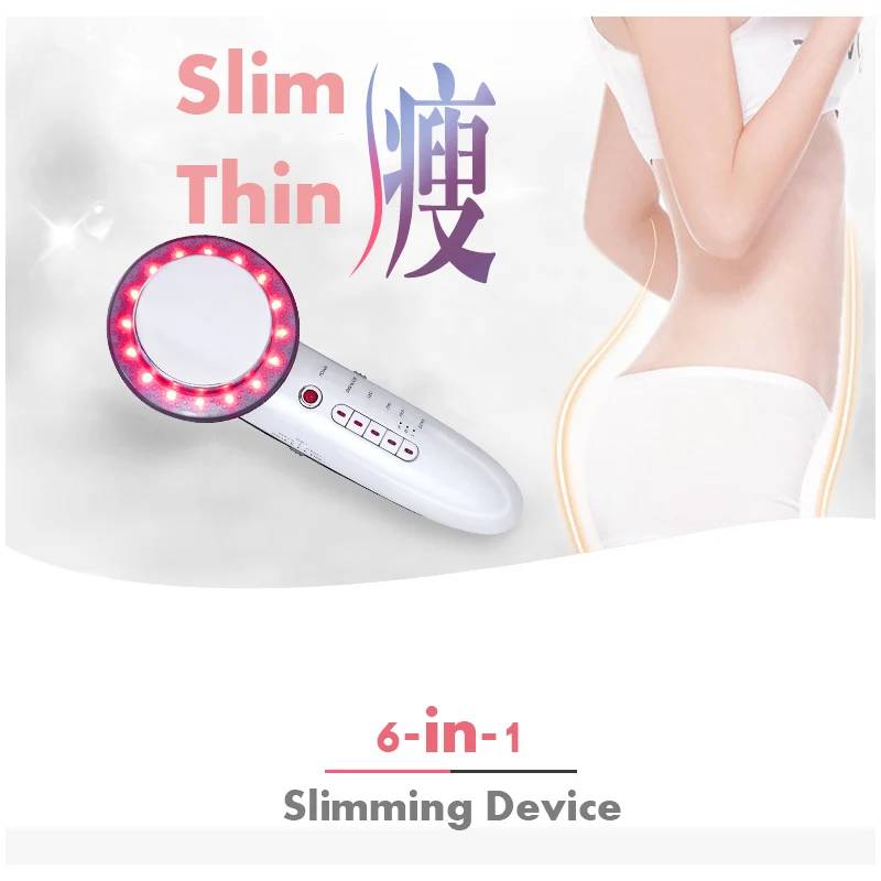 TOP BEAUTY Electric EMS Light Photon Therapy Ultrasonic Body Slimming Massage Face Skin Care Lifting Weight Loss Beauty Device