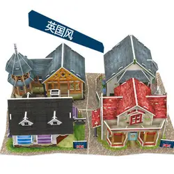 Кэндис Го! CubicFun 3D мир стиль бумага модель DIY игрушка-головоломка архитектурные особенности Великобритании вкус hosue 1 шт
