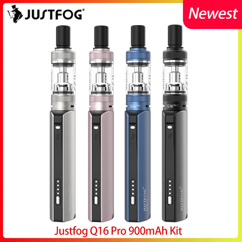 

Original Justfog Q16 Pro Vape Kit 1.9ml clearomizer 900mAh E Cigarette Kit vs justfog p16/compact 14 vaporizer Vape Starter Kit