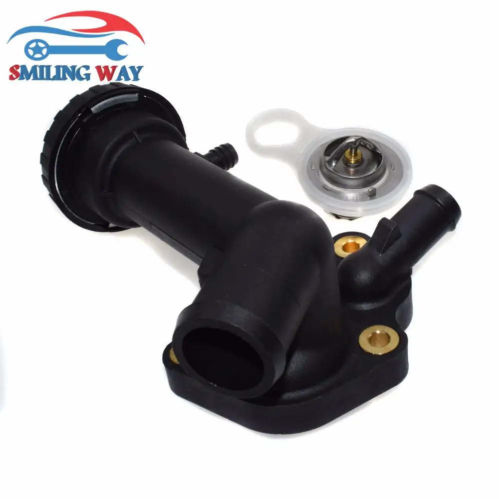 SMILING WAY Coolant Thermostat & Housing & Gasket Seal 11537829959 For