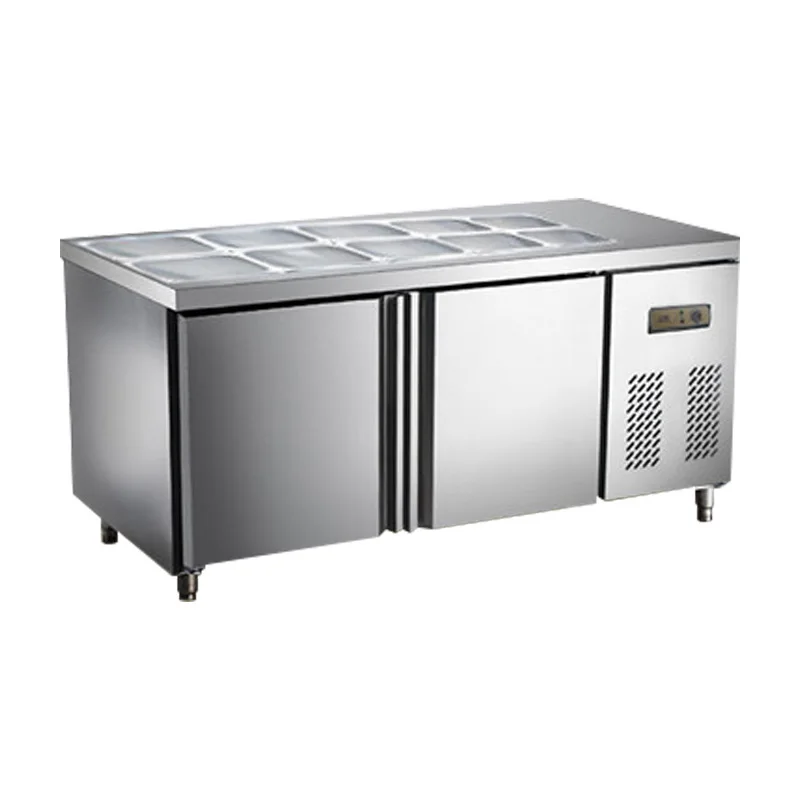 

Lecon cabinet preservation work platform cold operating table cold tea table refrigerator commercial salad LC-SLT01