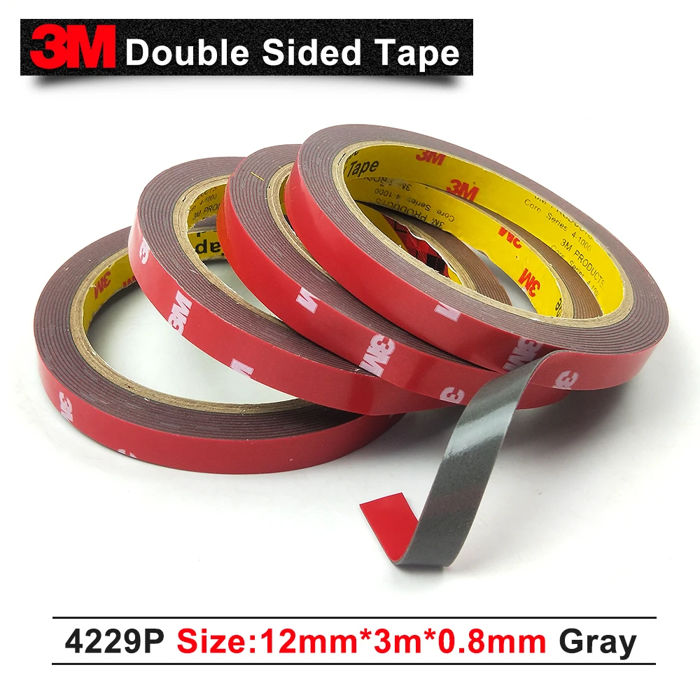 3m Tape Of 3m 4229p Thickness 0 8mm Gray Automotive Foam Tape Double Sided Adhesive Tape Size 12mm X 3m 1pcs Lot Tape Aliexpress 3m Tape Of 3m 4229p Thickness 0 8mm Gray Automotive Foam Tape Double Sided Adhesive Tape Size 12mm X 3m 1pcs Lot Tape Aliexpress
