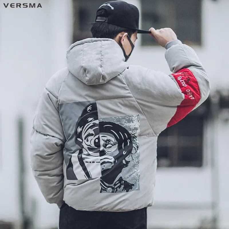 Куртка мужская зимняя с подкладкой в стиле Харадзюку|men winter jacket|warm jacketparka men |