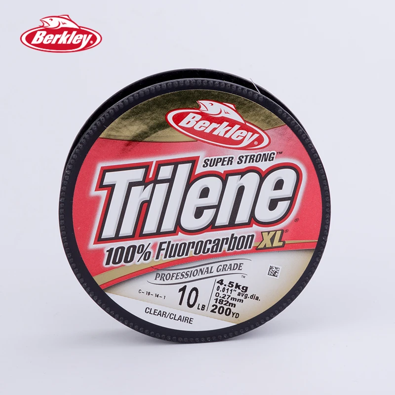 

Berkley Trilene 100% Fluorocarbon XL 182m Fishing Lines Better For Spinning Reel Clear Super Smooth Durable Carp Fishing Tackle