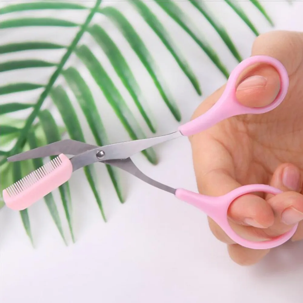 Eyebrow Scissors Comb Stainless Steel Eyebrow Comb Scissors Brow