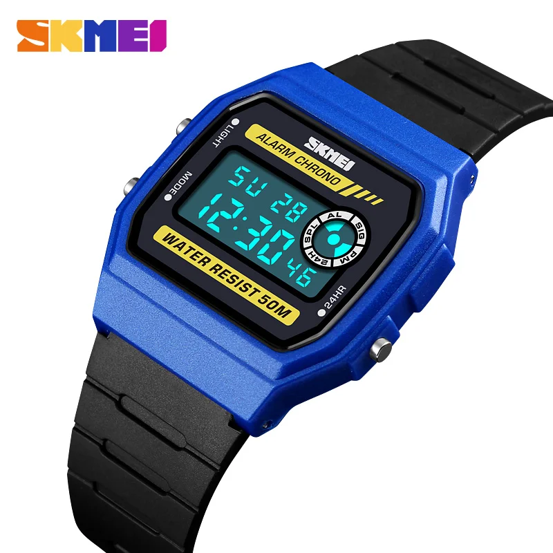 

SKMEI Women Fashion Sport Watch Lover Couple Wristwatch Stopwatch Alarm Digital Watch Waterproof PU Strap Watch Relogio Feminino