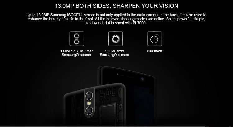 DOOGEE BL7000 7060mAh 4GB RAM 64GB ROM MTK6750T 1.5GHz Octa Core 5.5 Inch 2.5D FHD Screen Dual Camera Android 7.0 4G LTE Smartphone