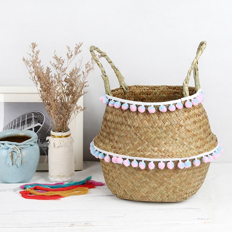 

Seagrass Baskets Wicker Hanging Flower Pot Baskets Storage Flower Home Basket Organizer