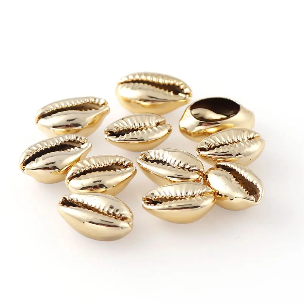 20Pcs/bag 10-17cm Mix Gold Silver Plated Shell Natural Sea Shell For DIY Handmade Home Decoration