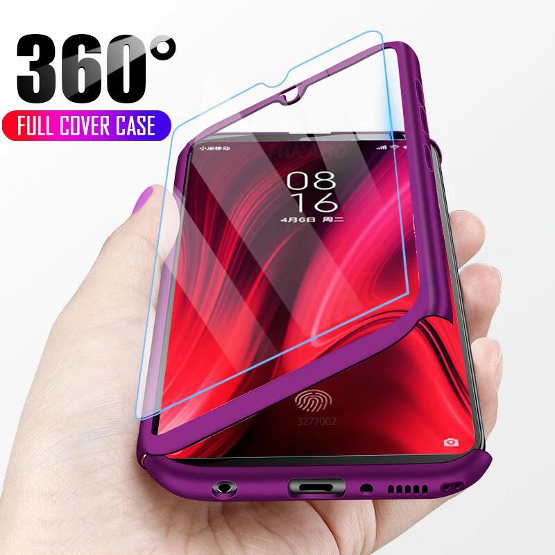

Luxury 360 Full Cover Phone Case For Redmi Note 7 5 6 K20 Pro 4X 6A Plus S2 Shockproof Case For Xiaomi 9 8 6 Lite SE Fundas Capa
