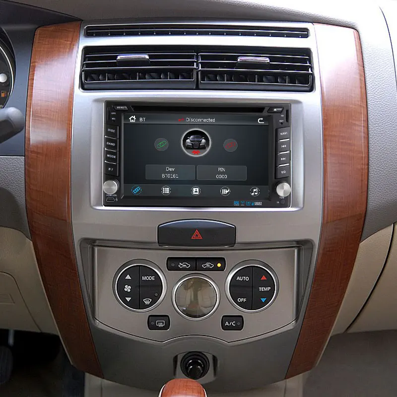 Cheap 2 Din Car Multimedia Video DVD Player  GPS Navigation Radio For Nissan Qashqai x-trail almera note juke  StereoAudio 2