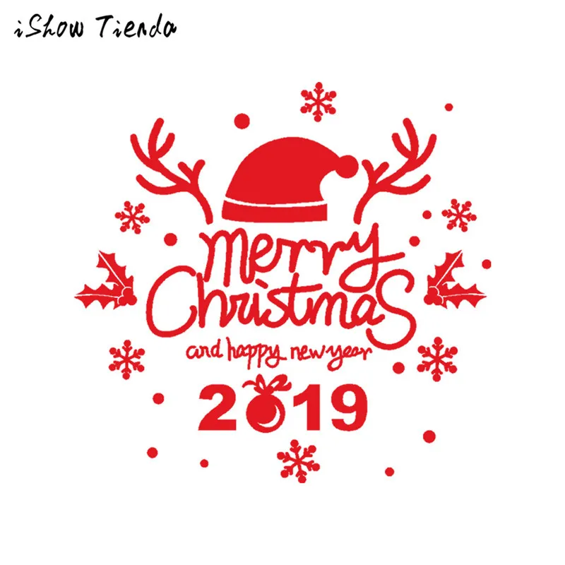 

Christmas Decorations For Home New Year Merry Christmas Wall Sticker Home Shop Windows Decals Decor Home Decoration Accessories