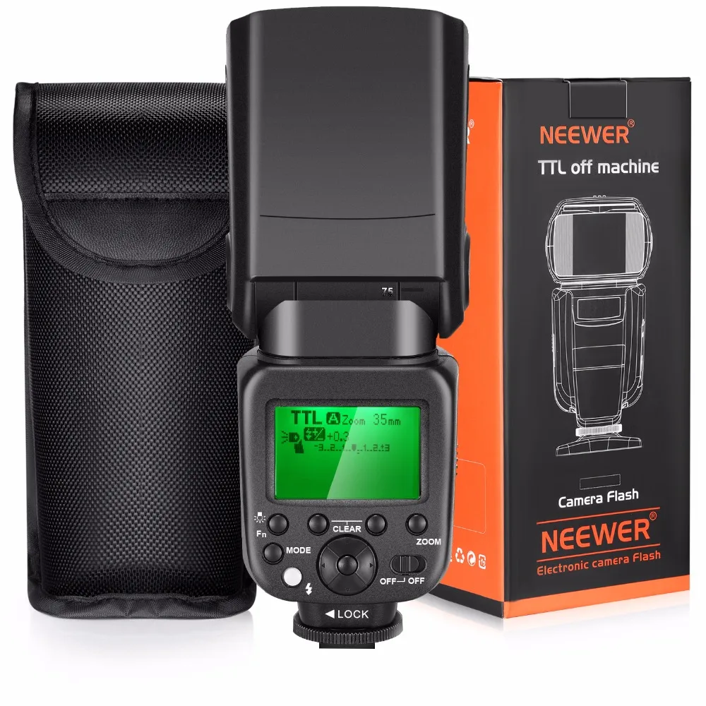 Neewer 2 4G Вспышка для фотокамер Speedlite HSS 1/8000s TTL GN58 Беспроводной Главная ведомая