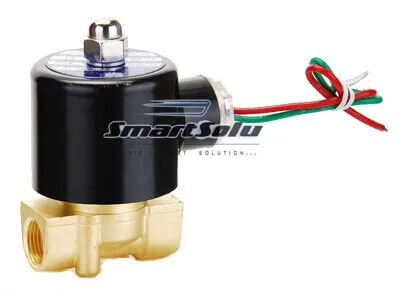 

Free Shipping 2W025-08 two way valve Electric Solenoid Valve 1/4' for Air Water Gas Diesel, UW025-08, NBR seal