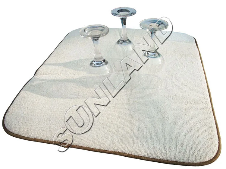 Sinland 40cmx46cm Microfiber  Dish Drying Mat For Kitchen Microfiber Cushion Pad XL