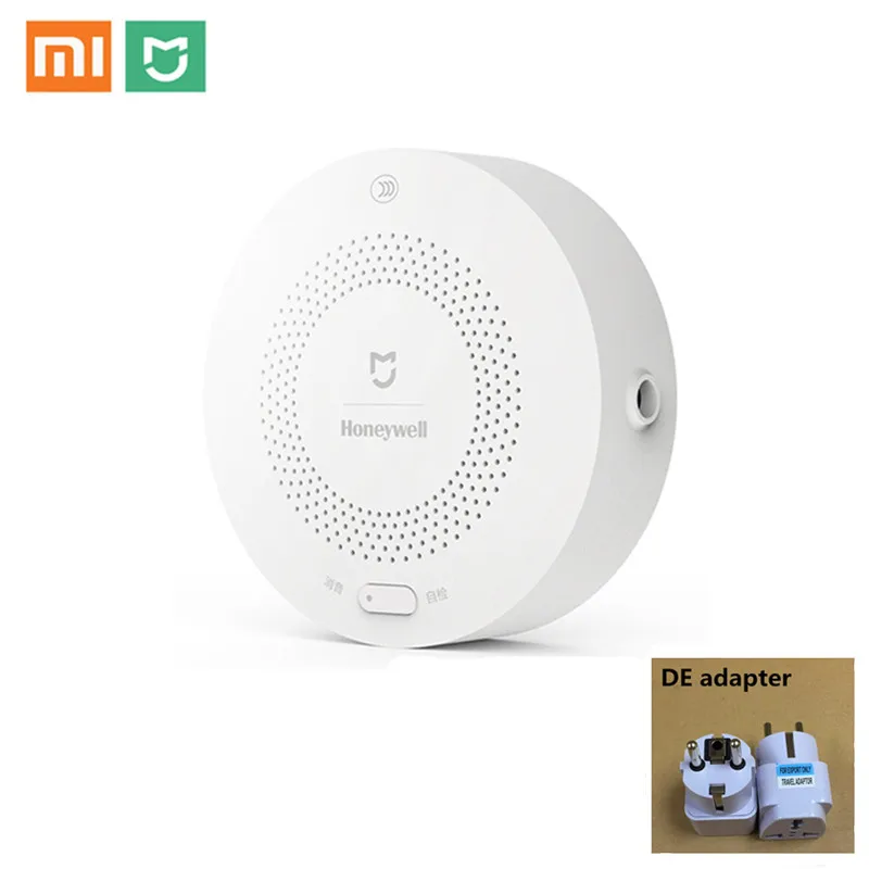 Xiaomi Mijia умная газовая сигнализация Honeywell детектор газа датчик дыма CH4 мониторинг Газа потолок Mihome приложение дистанционное управление - Цвет: Add DE Plug