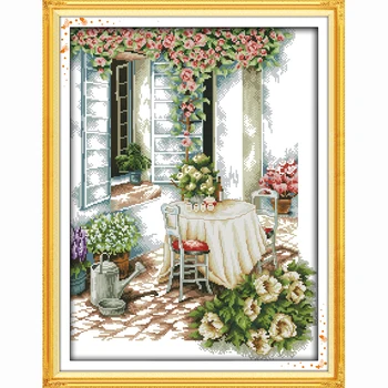 

Summer afternoon Patterns Sets For Embroidery kits, Counted Cross-Stitching,Wall Home Decor Needlework,DIY DMC Cross stitch 14ct