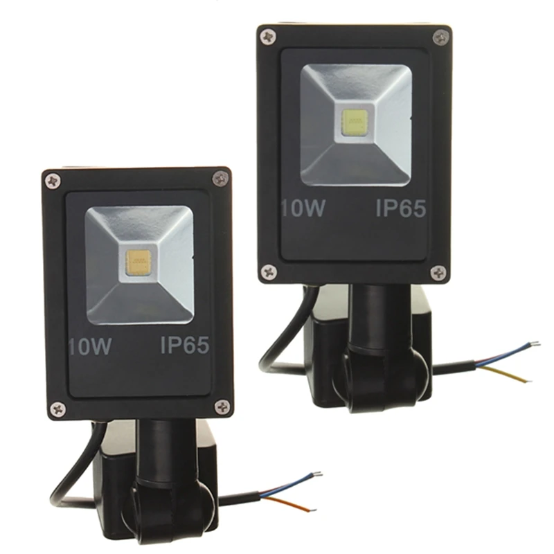

Mising LED Floodlights 10W Waterproof PIR Infrared Body Motion Sensor White LED Spot Light Flood Light Warm/Cold White Light