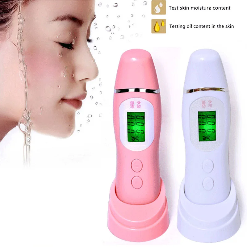 

New LCD Digital Digital Moisture Monitor Detector Skin Facial Skin Analyzer Tester Moisture Analyzer Skin Detector Care Tools