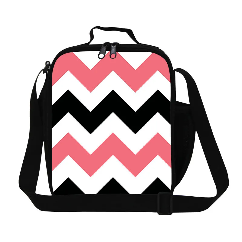9 Free shipping Fresh Style Cute Little Girls Stripes Insulation Lunch Bag Portable Girl Student Handbag Lunch Bag Picnic bag