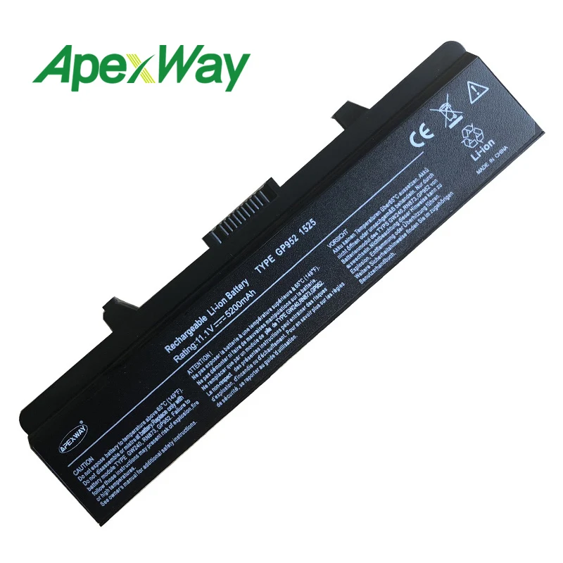 ApexWay ноутбук Батарея для Dell Inspiron 1525 1526 1545 1546 1440 1750 Vostro 500 J399N 0F965N 0GW252 312-0940 J414N K450N CR693