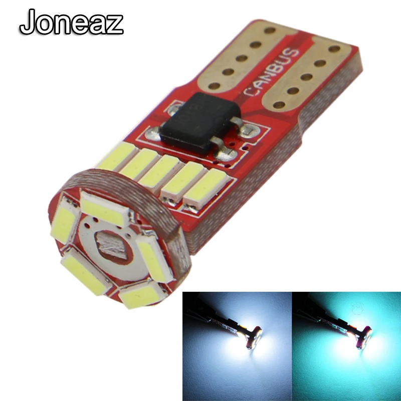 Joneaz 20x t10 LED Bulb w5w 194 186 Dc 12 volt Panel lights Car Auto