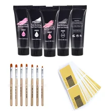 Гель-удлинитель, набор клея для маникюра, прозрачный УФ-гель для ногтей, практичный лоток для бумаги для ногтей, инструменты, маникюрный набор, акриловый набор для ногтей, гель для ногтей