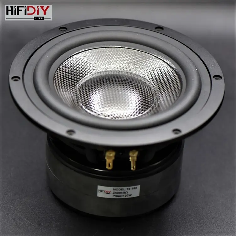 HIFIDIY LIVE HIFI 7,1 дюймов 6," Midbass Динамик для автомобиля 8OHM 120 Вт литье Алюминиевая Рамка углеродного волокна громкоговоритель T6-182