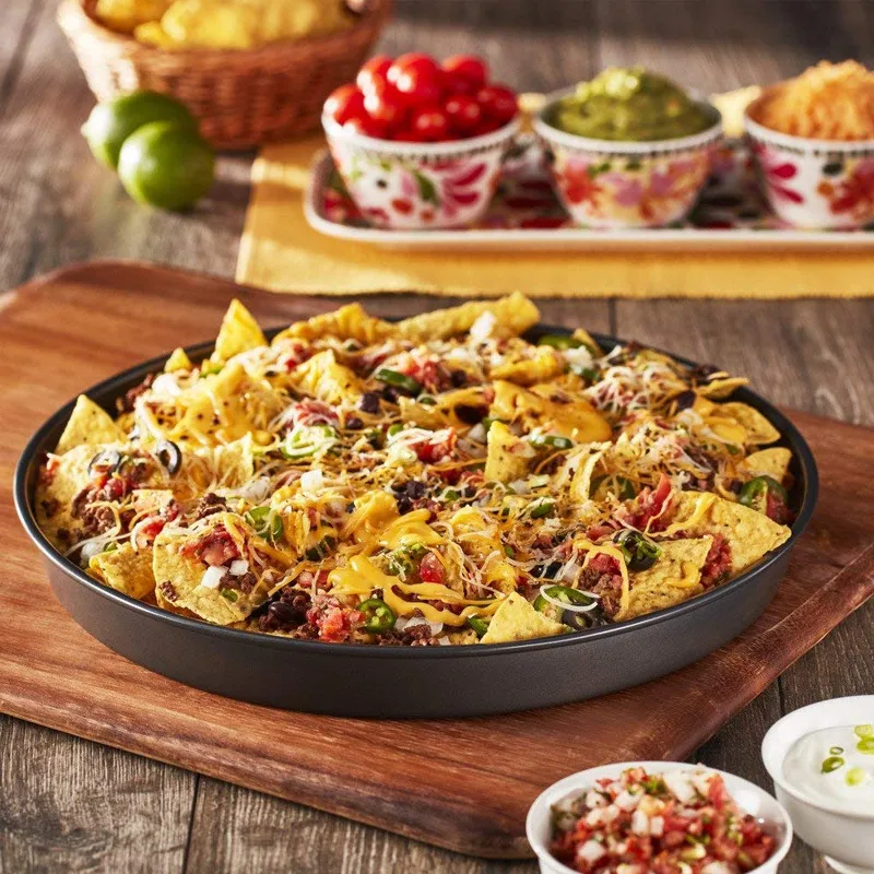 6-10 in Round shape pizza dish Non-stick Pie Tray Pizza stone Baking Kitchen Tool