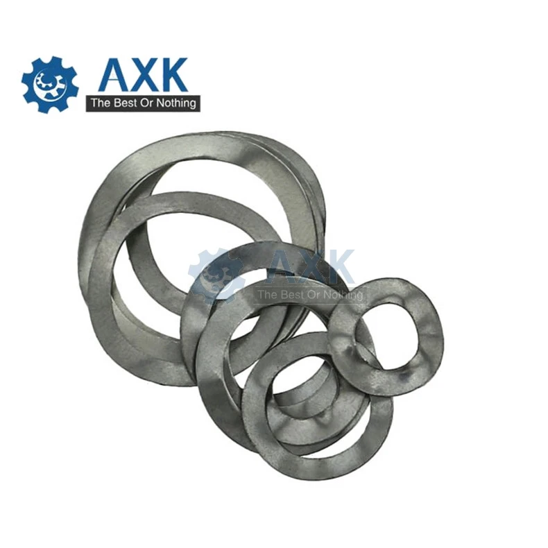 Шайба прокладка кольцо из нержавеющей стали 100 шт три волны гребень Весна M3 M4 M5 M6 M8