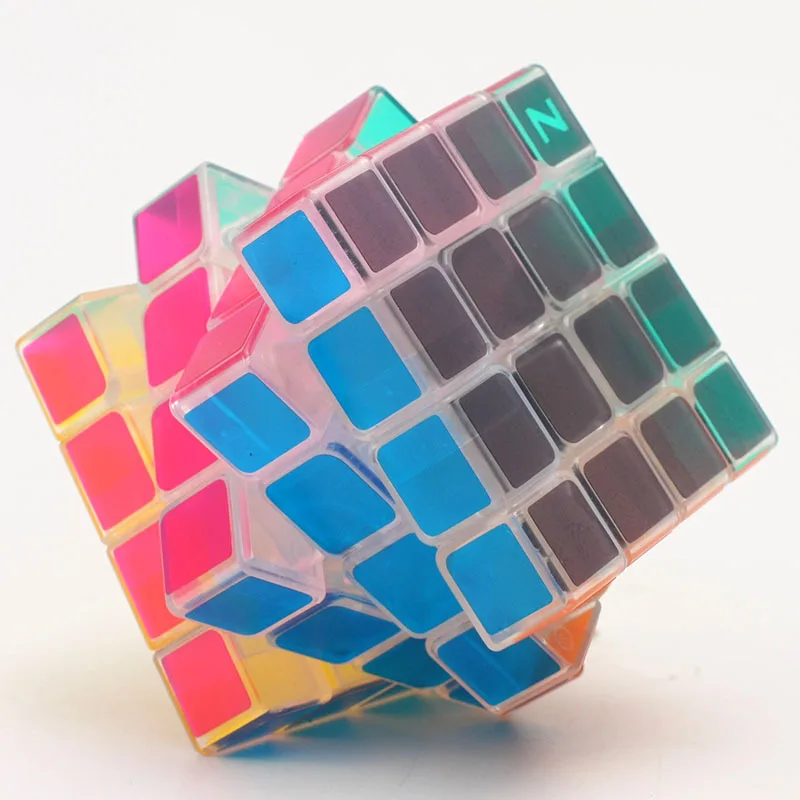 Профессиональный гладкий прозрачный матовый магический куб 6,5 см 4x4x4 матовый стикер скорость твист куб пазл игрушки для детей подарок
