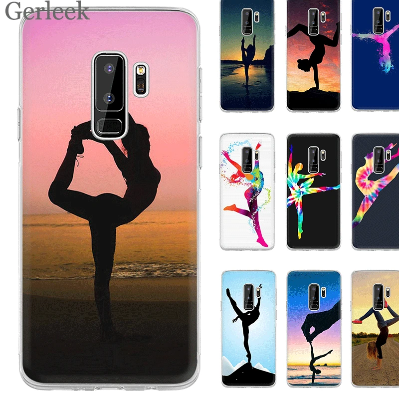 

Gerleek Gymnastics silhouetteTPU Case For Samsung S7 S8 S9 S10 J3 J5 J7 Edge Plus Note 8 9 Cover