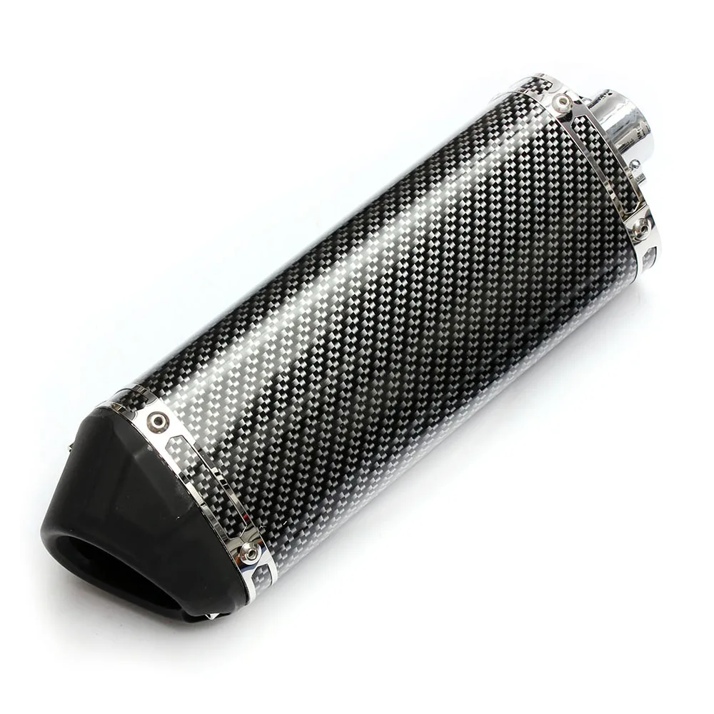 Carbon fiber Color font b Exhaust b font Muffler W Movable Silencer DB Killer font b