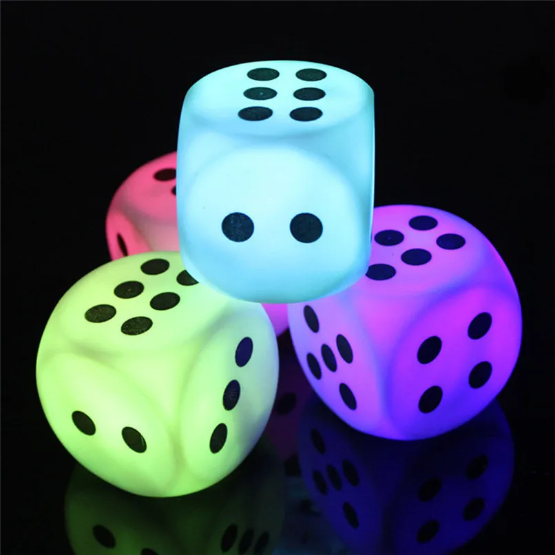 

New Battery Powered Puzzle Game Discoloration Creative Dice LED Bedside Decoration Night Light Bedroom Light Brilliant Toys 30AP
