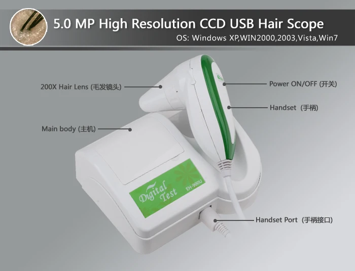 Уход за кожей 5,0 MP HD USB 3D кожный прицел диагностический анализатор увлажнение кожи на лице масло акне тестер Измеритель анализа красоты Инструменты
