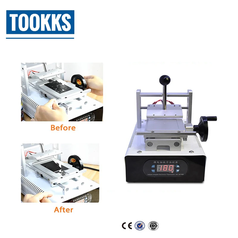 Polarizer UV OCA Film Glue Remove Machine LCD Touch Screen Degumming Machine For LCD Refurbish LOCA Polarizing Cleaning