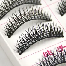 10 пар в комплекте; толстый длинный крест вечерние накладные ресницы черные полосы накладные ресницы X7245Down