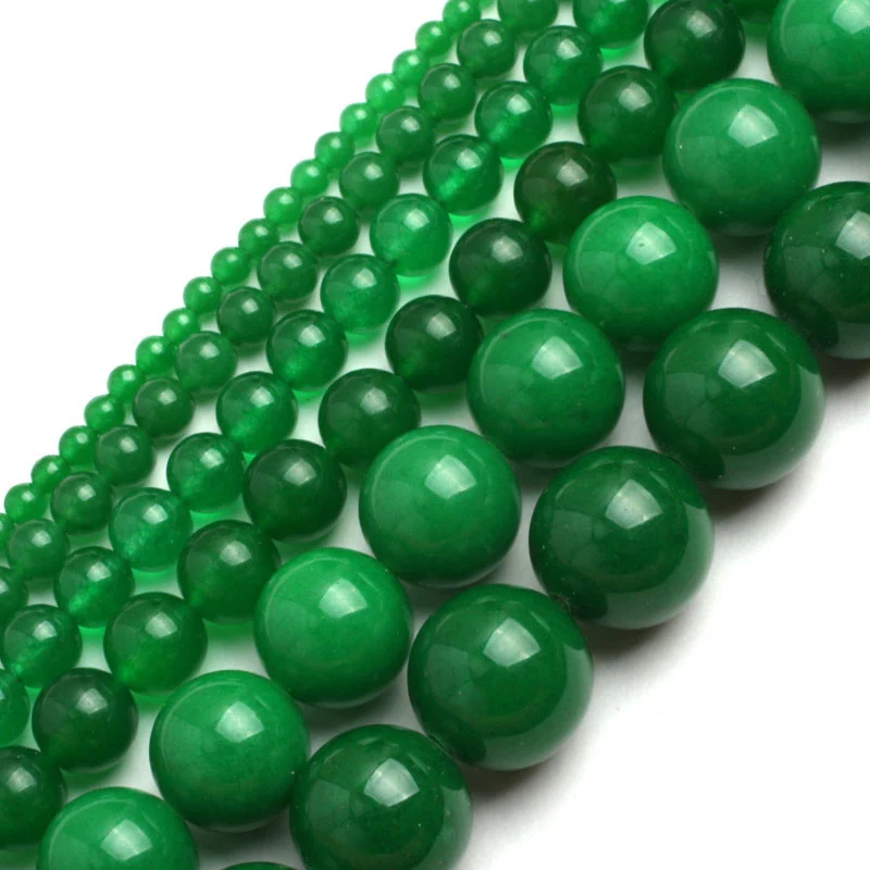 Gem-inside-4-14mm-Round-Stone-Beads-Green-Jade-Beads-For-Jewelry-Making-Beads-Bracelets-For