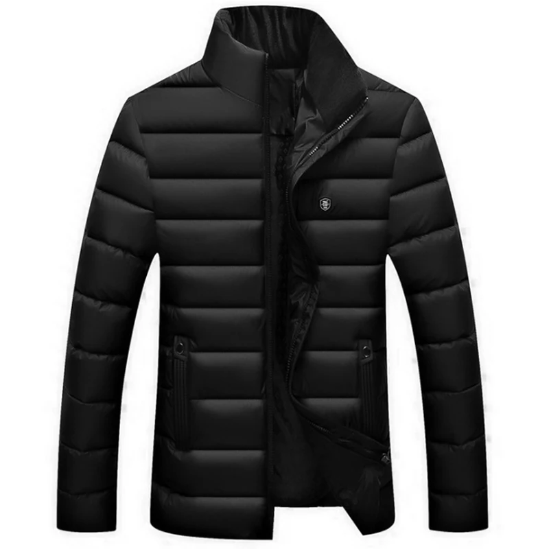 UNIVOS KUNI, зимняя мужская теплая хлопковая одежда, удобная утолщенная Молодежная пуховая куртка со стоячим воротником, повседневное пальто Q5209