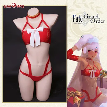 

Sexy Costume UWOWO Anime Game Fate/Grand Order Attila Altera Santa Cosplay Women Sexy Red Costume Girl Cosplay