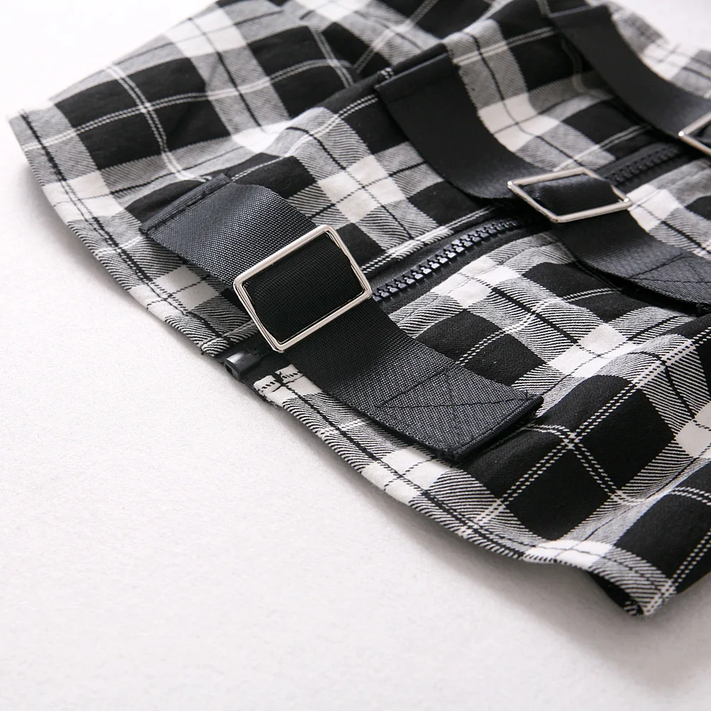 Women Check Corset with Belt details Casual Check Tube Top Women Check Corset with Belt details Casual Check Tube Top