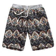 Мужские хлопковые шорты до середины икры, спортивные тренажеры, фитнес, бодибилдинг, повседневные, этнический стиль, свободные льняные пляжные шорты, 4,6