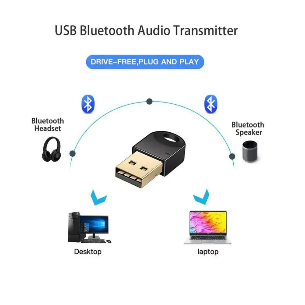 CSR 4 2 A2DP Bluetooth адаптер USB для ПК компьютер динамик аудио PS4 переключатель приемник