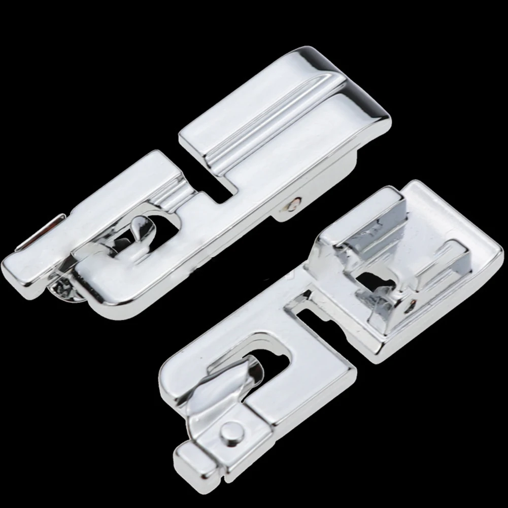 

Durable Universal Useful Hem Foot 3mm 6mm Sewing Machines Supplies Rolled Snap-on Foot House Supplies Silver