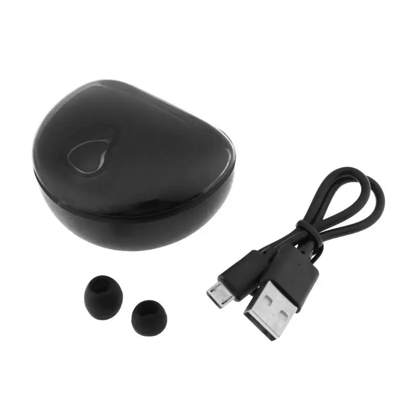 Мини-наушники Bluetooth 4.1 любовь форма Невидимый вкладыши с micphone громкой связи призывает наушники-вкладыши с зарядной базы