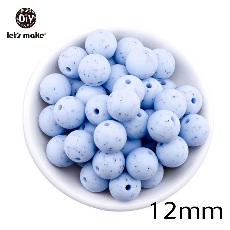 Давайте сделаем силиконовые шарики из мрамора 50 шт Круглые маленькие размеры 9 мм-15 мм Детские Силиконовые Прорезыватели для зубов Diy аксессуары ювелирные изделия DIY бусины - Цвет: 12mm Granite blue