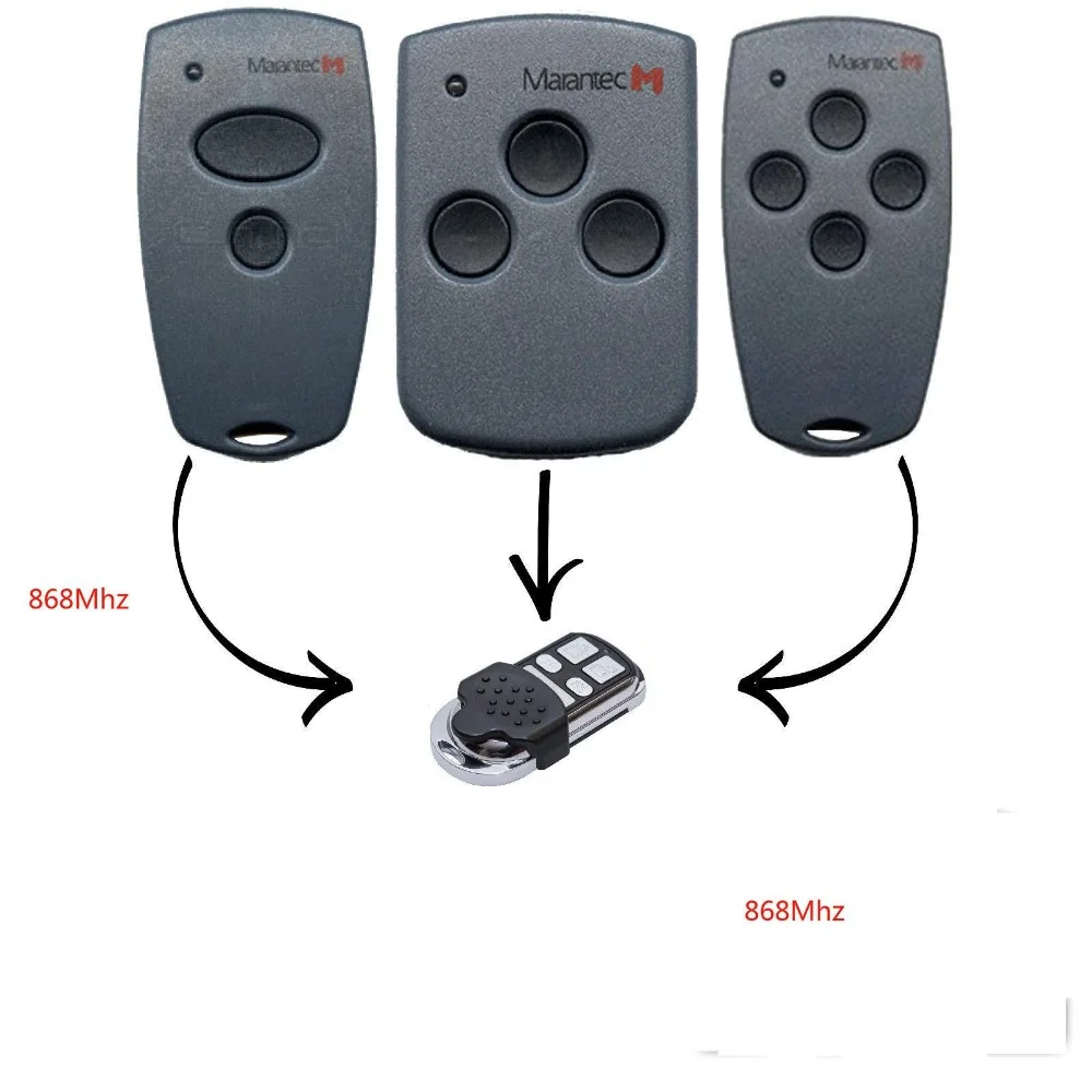 

Marantec 868MHz (Dark color back) Remote Control Keyfob Duplicator Marantec D302 D304 D313 D321 D323 Marantec Command 131