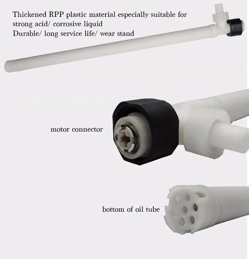 1.1KW химический коррозионно-стойкий насос для перекачки масла РПП пластиковый баррель насос соляная/серная кислота Электрический жидкостный насос