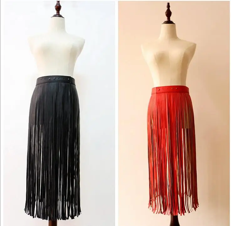Popular Leather Fringe Skirt BeltBuy Cheap Leather Fringe Skirt Belt